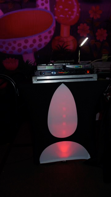 DJ Table cover with holes