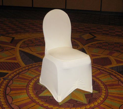 standard white spandex chair cover